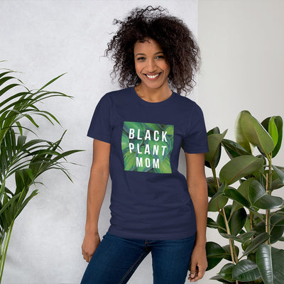 Black Plant Mom T-Shirt