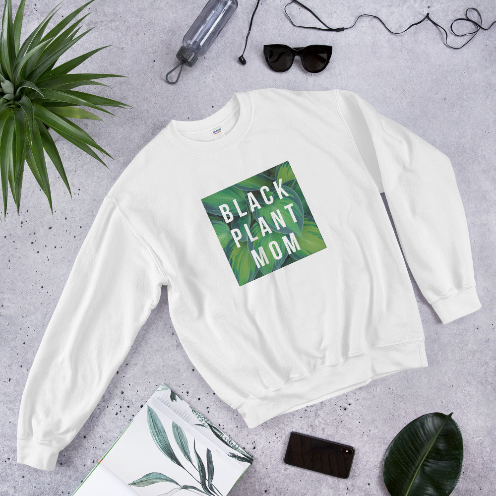Black Plant Mom Sweatshirt