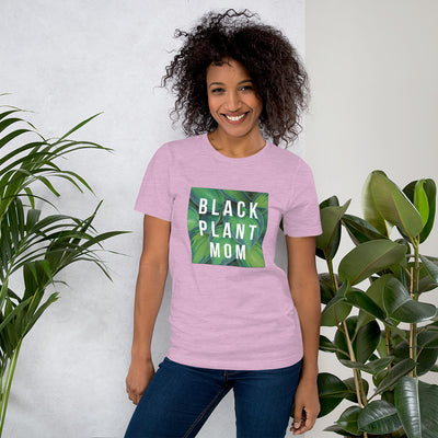 Black Plant Mom T-Shirt