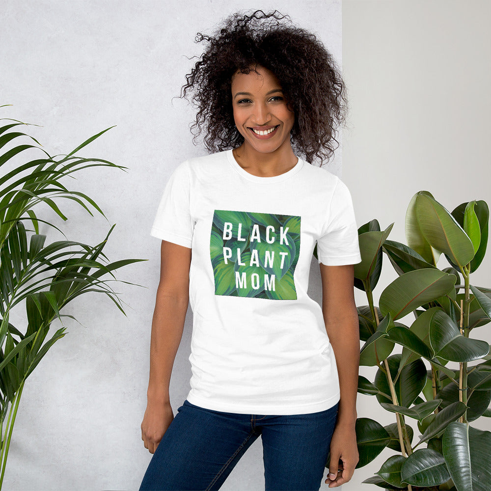 Black Plant Mom T-Shirt
