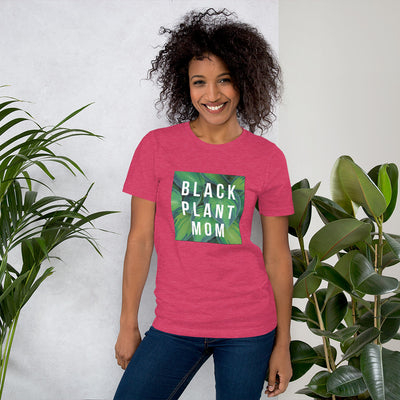 Black Plant Mom T-Shirt